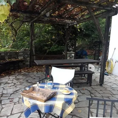 Άνετος χώρος με parking, αυλή και θαυμάσια θέα * Makrinítsa